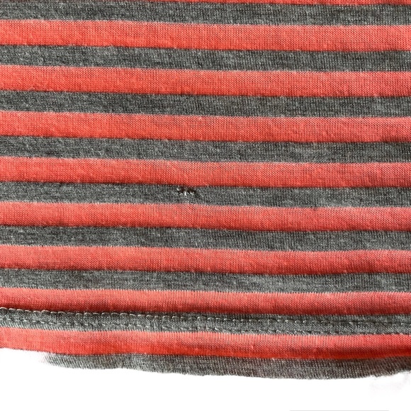 Spoiled brand grey shirt with orange & white feathers w/ matching tank. Size L - Picture 13 of 13